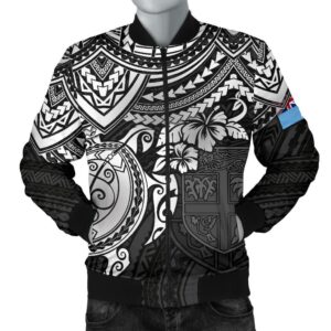 Bomber Jacket Fiji Polynesian - White Turtle - BN1518 Bomber Jacket