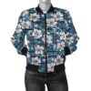 Bomber Jacket Fiji Tapaï¿½ï¿½ï¿½ï¿½ï¿½Hibiscusï¿½ï¿½ï¿½ï¿½ï¿½Blueï¿½ï¿½ï¿½ï¿½ï¿½A7 Bomber Jacket
