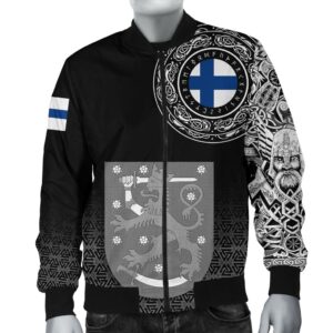 Bomber Jacket - Finland Coat Of Arms A31 Bomber Jacket