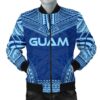 Bomber Jacket Guam Flag Polynesian Chief - Bn10 Bomber Jacket