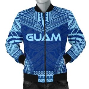 Bomber Jacket Guam Flag Polynesian Chief - Bn10 Bomber Jacket