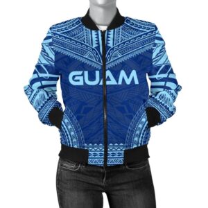 Bomber Jacket Guam Flag Polynesian Chief - Bn10 Bomber Jacket