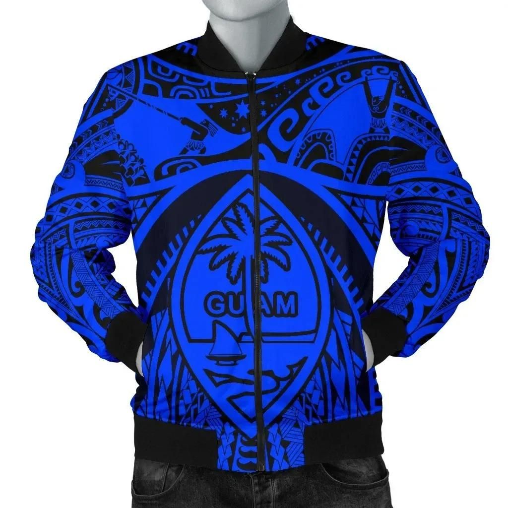 Bomber Jacket Guam Flag Bomber Jacket Guam Flag