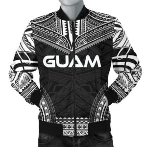 Bomber Jacket Guam Polynesian Chief - Black Version - Bn10 Bomber Jacket