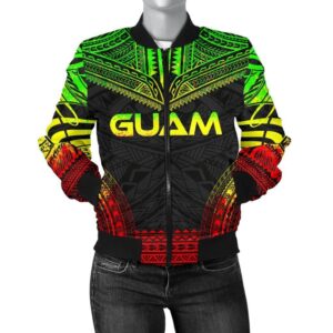 Bomber Jacket Guam Polynesian Chief - Reggae Version - Bn10 Bomber Jacket