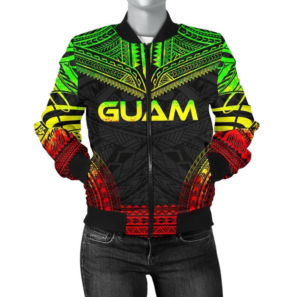 Bomber Jacket Guam Polynesian Chief - Reggae Version - Bn10 Bomber Jacket Bomber Jacket Guam Polynesian Chief - Reggae Version - Bn10 Bomber Jacket
