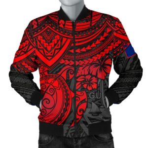 Bomber Jacket Guam Polynesian - Red Turtle - BN15 Bomber Jacket