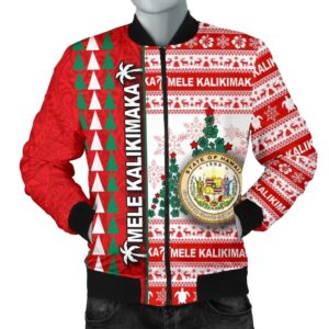 Bomber Jacket Hawaii Mele Kalikimaka TH4 Bomber Jacket
