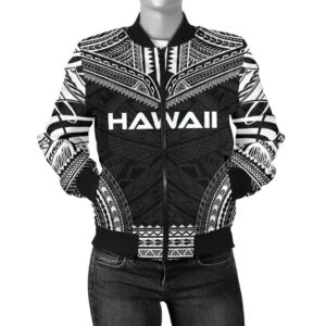 Bomber Jacket Hawaii Polynesian Chief - Black Version - Bn10 Bomber Jacket