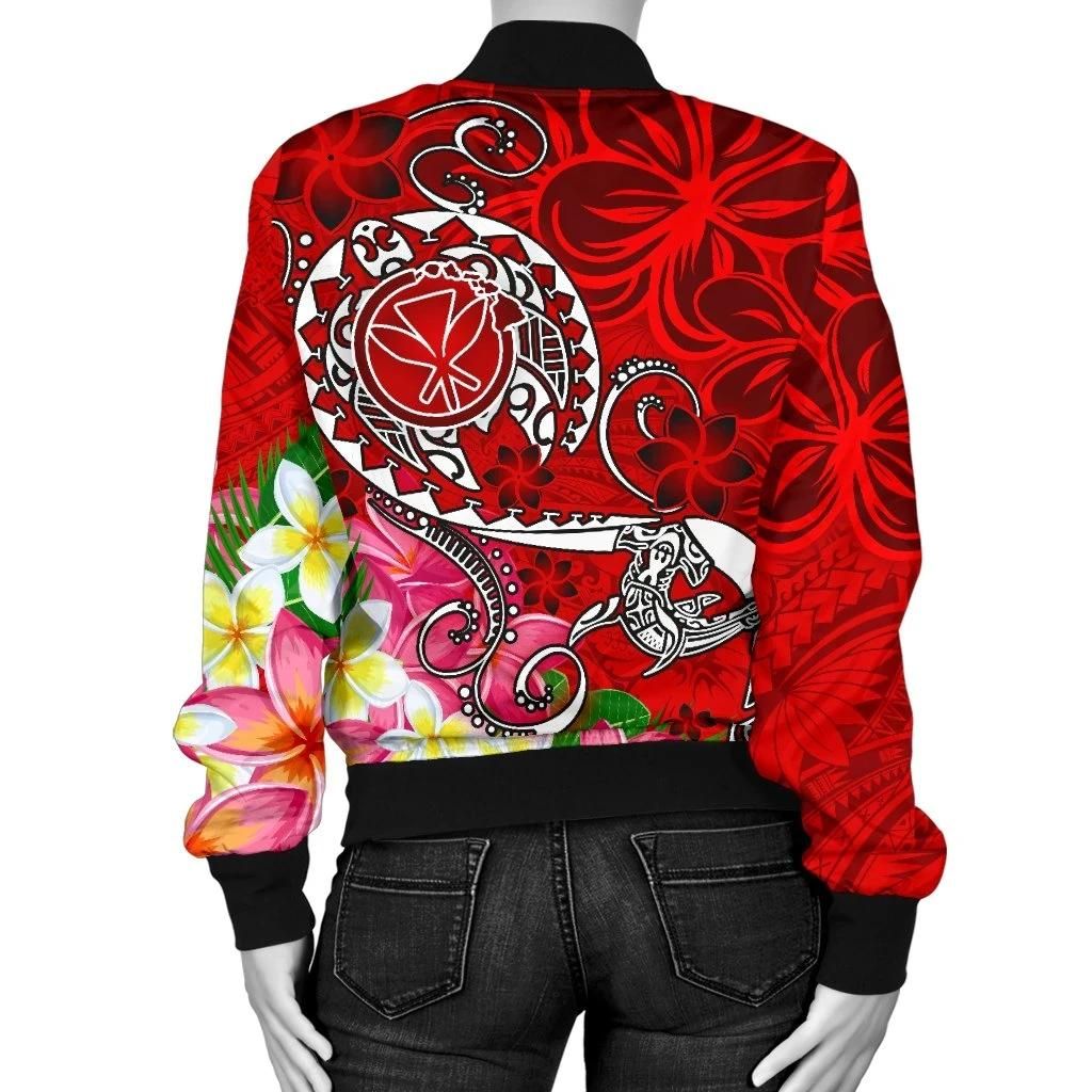 Bomber-Jacket-Hawaii-Turtle-Plumeria-Polynesian-Tattoo-Red-Color-BN18-Bomber-Jacket-1