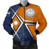 Bomber Jacket Marshall Islands - Marshall Islands Flag with Polynesian Patterns - BN15 Bomber Jacket