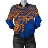 Bomber Jacket Marshall Islands Polynesian - Blue Turtle - BN15 Bomber Jacket