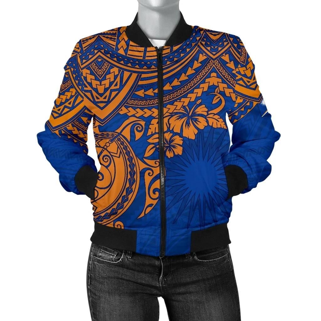 Bomber Jacket Marshall Islands Polynesian - Blue Turtle - BN15 Bomber Jacket Bomber Jacket Marshall Islands Polynesian - Blue Turtle - BN15 Bomber Jacket