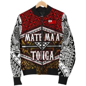 Bomber Jacket Mate Ma'a Tonga - BN12 Bomber Jacket