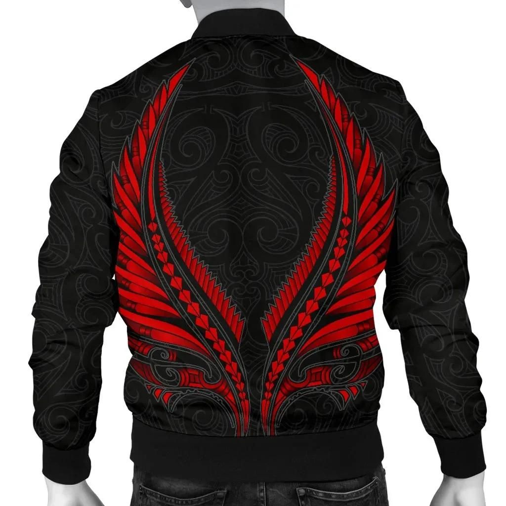 Bomber-Jacket-New-Zealand-Maori-Fern-Tattoo-Red-A7-Bomber-Jacket-1