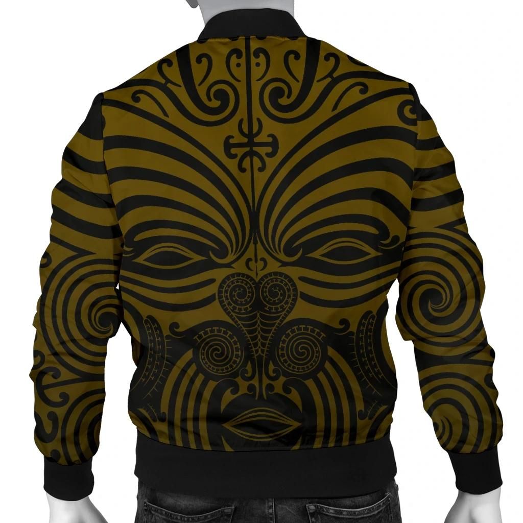 Bomber-Jacket-New-Zealand-Maori-Mask-Pullover-Yellow-A065-Bomber-Jacket-1