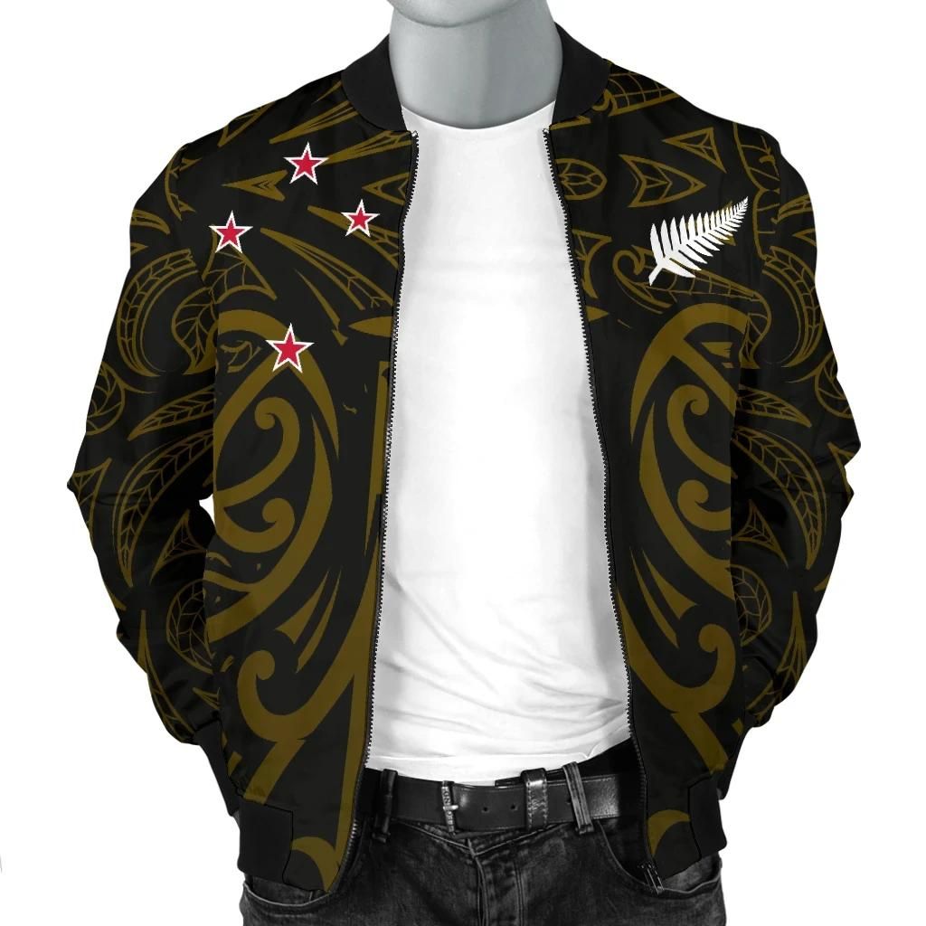 Bomber-Jacket-New-Zealand-Maori-Mask-Pullover-Yellow-A065-Bomber-Jacket-2