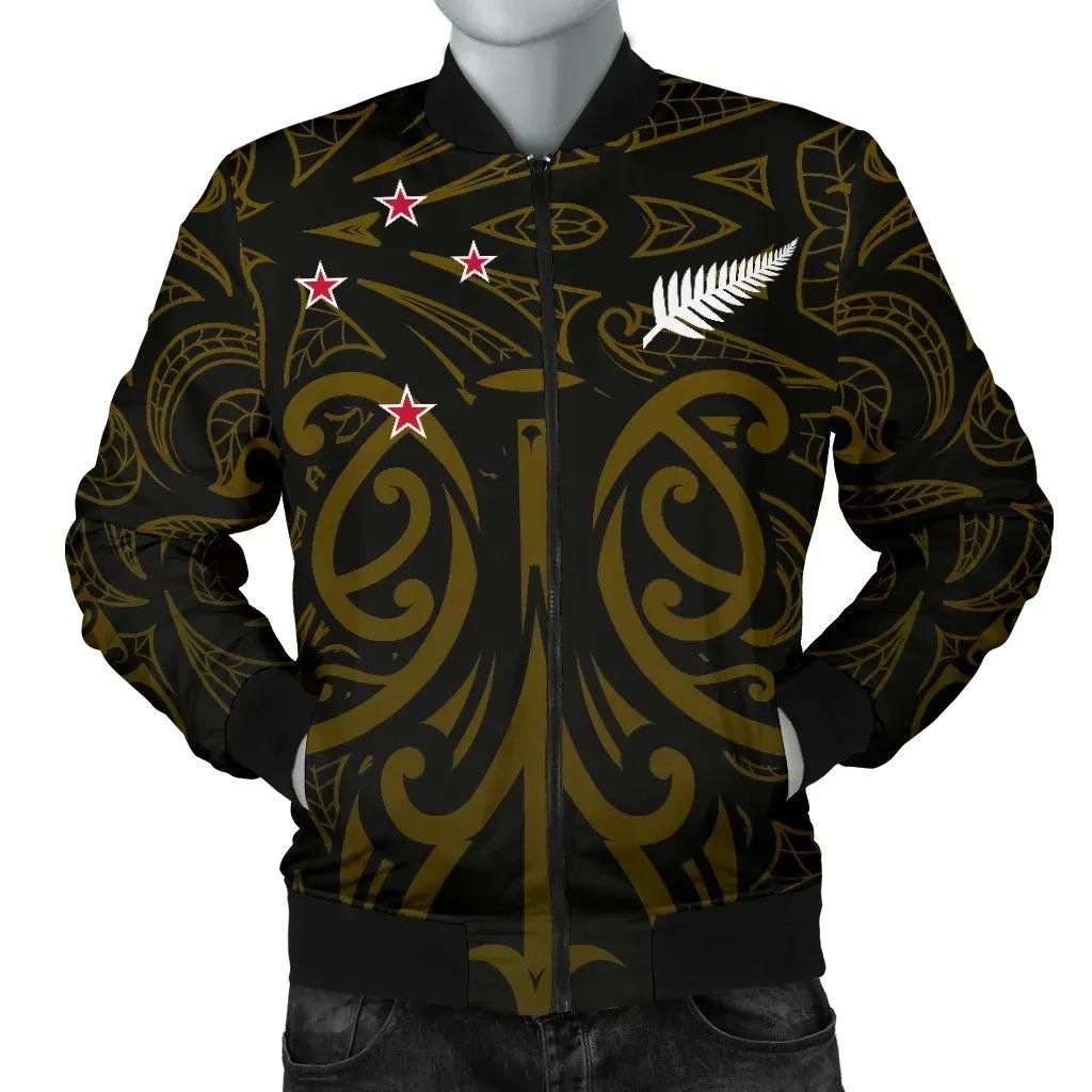 Bomber Jacket New Zealand - Maori Mask Pullover Yellow A065 Bomber Jacket Bomber Jacket New Zealand - Maori Mask Pullover Yellow A065 Bomber Jacket
