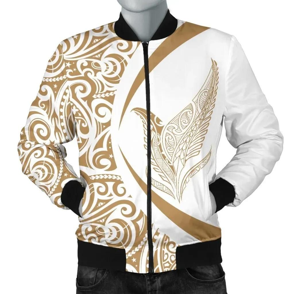Bomber Jacket New Zealand Silver Fern Maori - Circle Style J9 Bomber Jacket Bomber Jacket New Zealand Silver Fern Maori - Circle Style J9 Bomber Jacket