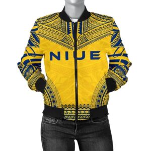 Bomber Jacket Niue Flag Polynesian Chief - Bn10 Bomber Jacket