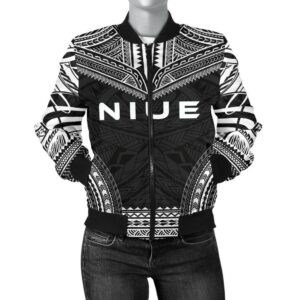 Bomber Jacket Niue Polynesian Chief - Black Version - Bn10 Bomber Jacket