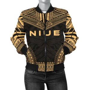 Bomber Jacket Niue Polynesian Chief - Gold Version - Bn10 Bomber Jacket