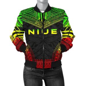 Bomber Jacket Niue Polynesian Chief - Reggae Version - Bn10 Bomber Jacket