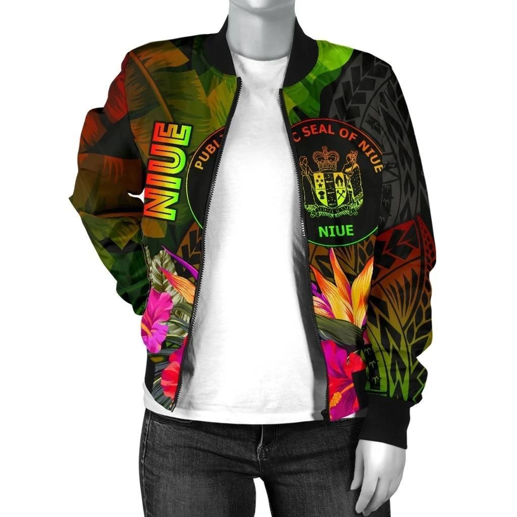 Bomber-Jacket-Niue-Polynesian-Hibiscus-and-Banana-Leaves-BN15-Bomber-Jacket-2