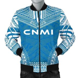 Bomber Jacket Northern Mariana Islands Flag Polynesian Chief - Bn10 Bomber Jacket