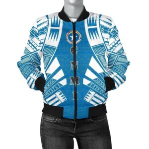 Bomber Jacket Northern Mariana Islands Polynesian Tattoo Flag - BN0110 Bomber Jacket