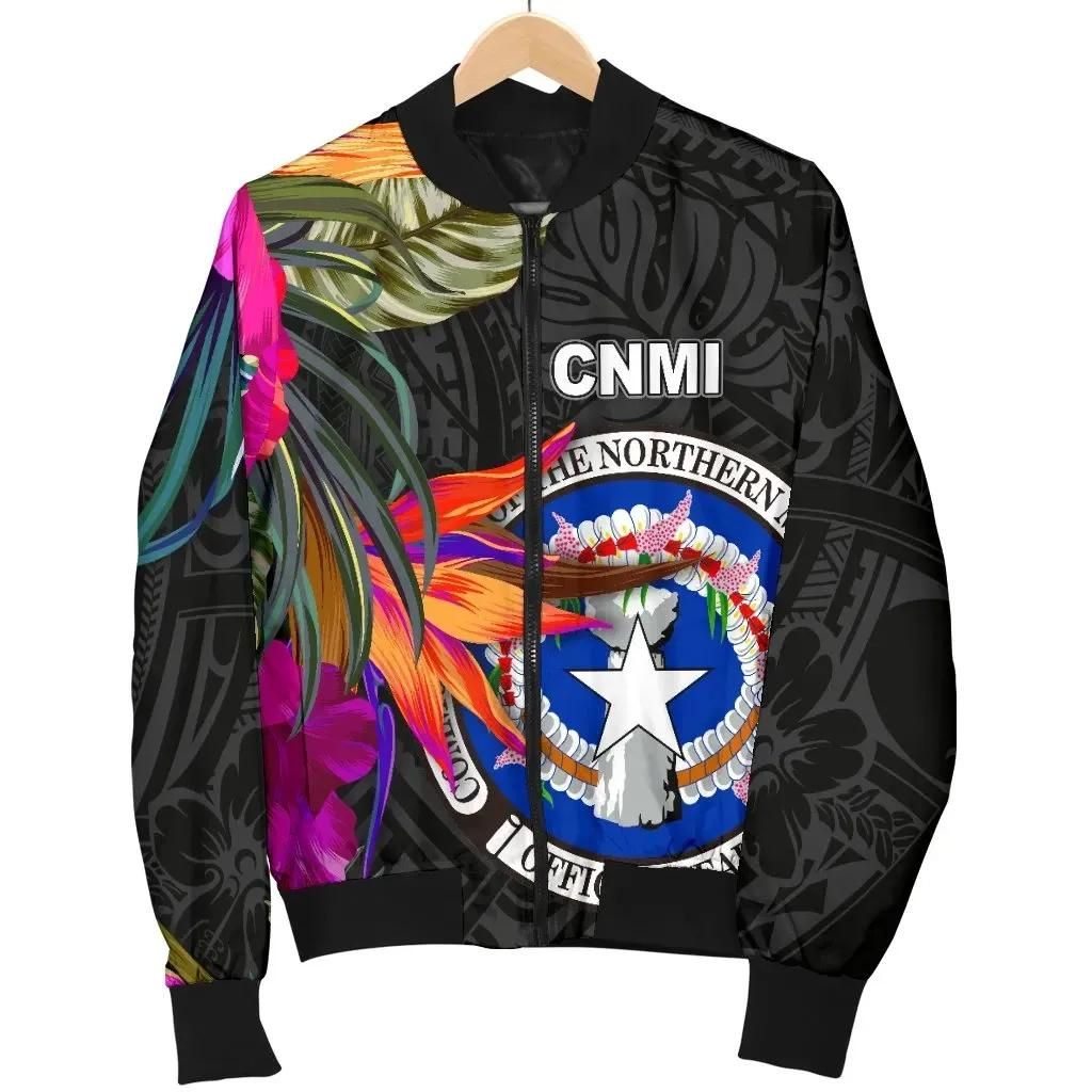 Bomber Jacket Northern Mariana Islands - Saipan Hibiscus Polynesian Pattern - BN39 Bomber Jacket Bomber Jacket Northern Mariana Islands - Saipan Hibiscus Polynesian Pattern - BN39 Bomber Jacket