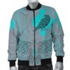 Bomber Jacket Odin's Celtic Raven - Scandinavian Tattoo Style Cyan A27 Bomber Jacket