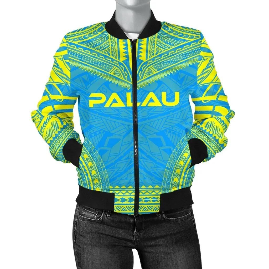 Bomber Jacket Palau Flag Polynesian Chief - Bn10 Bomber Jacket Bomber Jacket Palau Flag Polynesian Chief - Bn10 Bomber Jacket