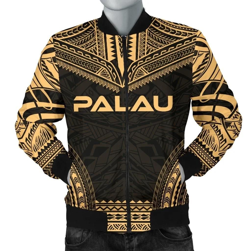 Bomber Jacket Palau Polynesian Chief - Gold Version - Bn10 Bomber Jacket Bomber Jacket Palau Polynesian Chief - Gold Version - Bn10 Bomber Jacket