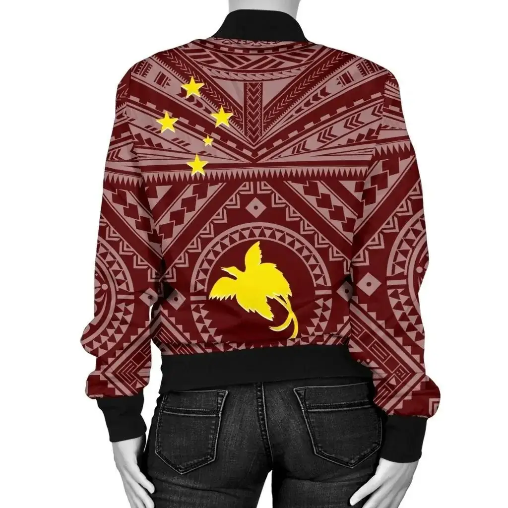 Bomber-Jacket-Papua-New-Guinea-Flag-With-Polynesian-Patterns-Red-BN25-Bomber-Jacket-1