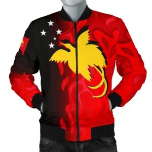 Bomber Jacket Papua New Guinea - PNG Flame - BN15 Bomber Jacket
