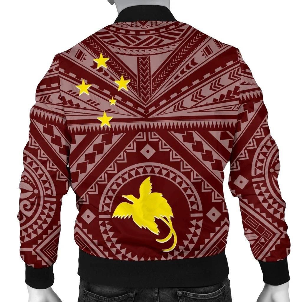 Bomber-Jacket-Papua-New-Guinea-Personalised-Flag-With-Polynesian-Patterns-Black-BN25-Bomber-Jacket-1