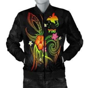 Bomber Jacket Papua New Guinea Polynesian - Legend of Papua New Guinea (Reggae) - BN15 Bomber Jacket