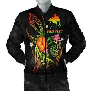 Bomber Jacket Papua New Guinea Polynesian Personalised - Legend of Papua New Guinea (Reggae) - BN15 Bomber Jacket