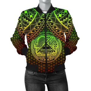Bomber Jacket Polynesian American Samoa - Reggae Vintage Polynesian Patterns - BN15 Bomber Jacket
