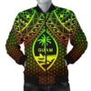 Bomber Jacket Polynesian Guam - Reggae Vintage Polynesian Patterns - BN15 Bomber Jacket