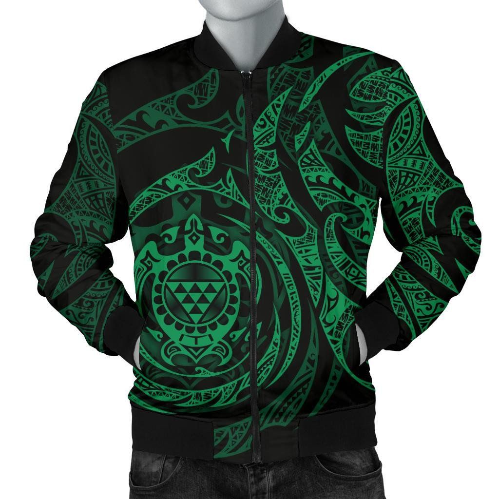Bomber-Jacket-Polynesian-Hawaii-Green-Turtle-Tribal-BN12-Bomber-Jacket-1