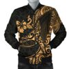 Bomber Jacket Polynesian Hawaii - Polynesian Golden Humpback Whale - BN15 Bomber Jacket