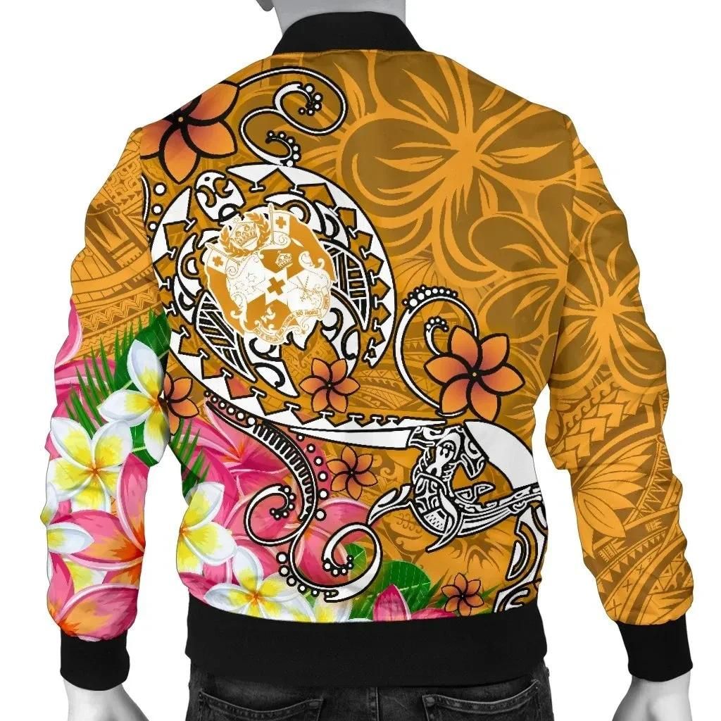 Bomber-Jacket-Tonga-Custom-Personalised-Turtle-Plumeria-Gold-BN18-Bomber-Jacket-1