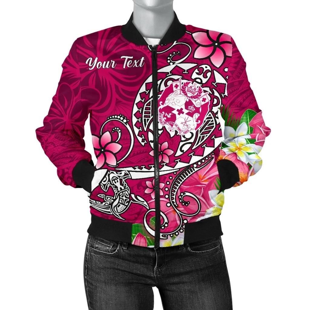 Bomber-Jacket-Tonga-Custom-Personalised-Turtle-Plumeria-Pink-BN18-Bomber-Jacket-1