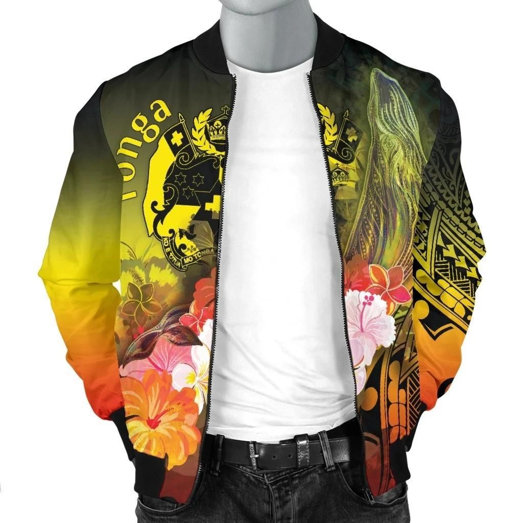 Bomber-Jacket-Tonga-Humpback-Whale-with-Tropical-Flowers-Yellow-BN18-Bomber-Jacket-2