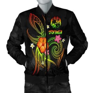 Bomber Jacket Tonga Polynesian - Legend of Tonga (Raggae) - BN15
