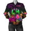 Bomber Jacket Tonga Polynesian - Summer Hibiscus - BN15 Bomber Jacket
