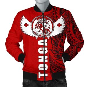Bomber Jacket Tonga Polynesian - Tonga Wings - BN15 Bomber Jacket