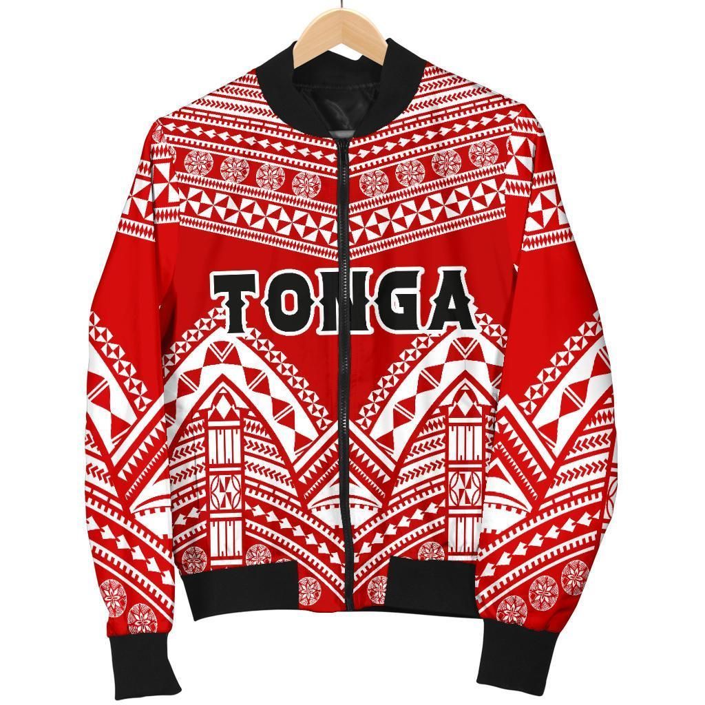 Bomber Jacket Tonga Polynesian Tribal Pattern - BN12 Bomber Jacket Bomber Jacket Tonga Polynesian Tribal Pattern - BN12 Bomber Jacket